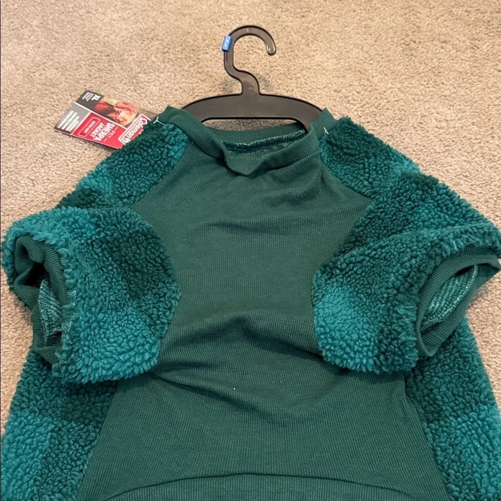 Coleman Teal Checkered Pet Sweater